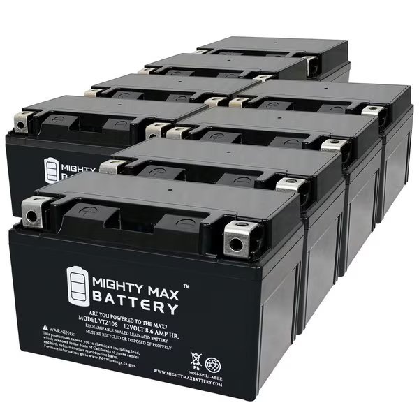 YTZ10S 12V 8.6AH Replacement Battery compatible with PowerStar WPZ10S - 8PK, Mighty Max Battery, Mfr#: MAX4020185